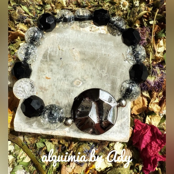 Alquimia Jewelry - Black tourmaline chunky bracelet